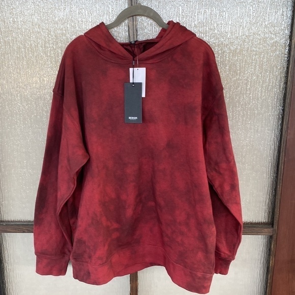 Hudson Jeans Open-Back Hooded Sweatshirt. Size Medium NWT - Picture 4 of 6